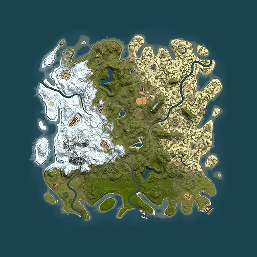 Rust map seed 1558397931, 5000x5000m top-down preview