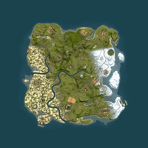 Rust map seed 1337, 3699x3699m top-down preview