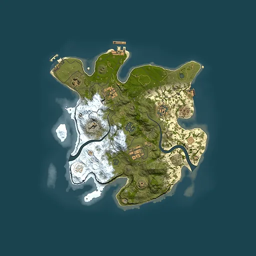 Rust map seed 11099, 3000x3000m top-down preview