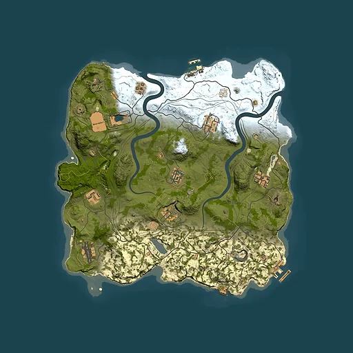 Rust map seed 1337, 3499x3499m top-down preview