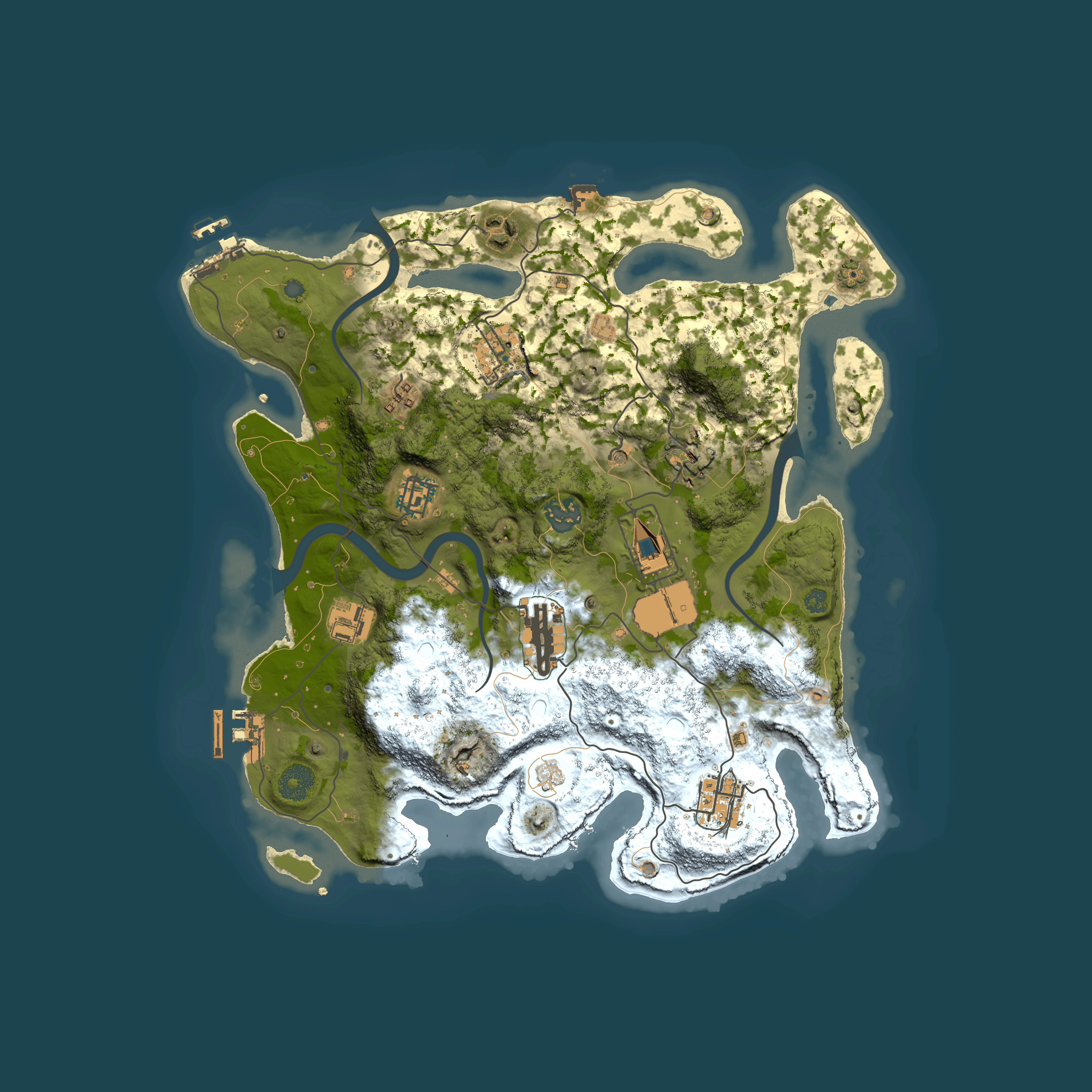 Full top-down render of Rust map seed 1508844938, 3500x3500m