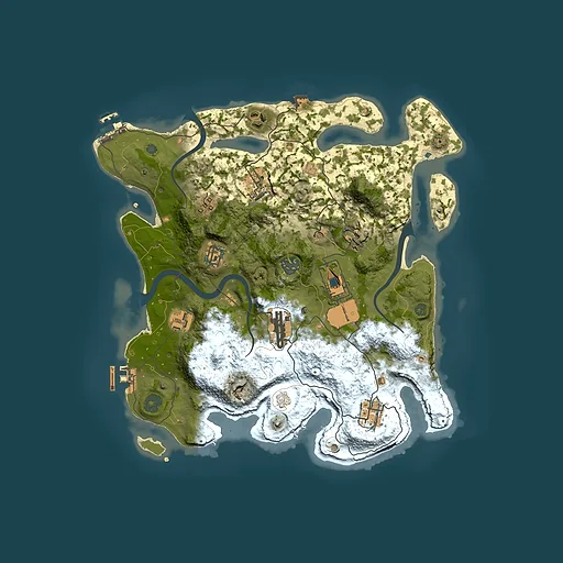 Rust map seed 1508844938, 3500x3500m top-down preview