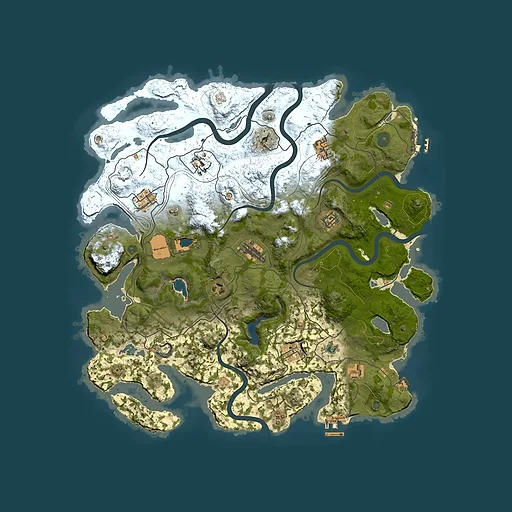 Rust map seed 1858, 4250x4250m top-down preview