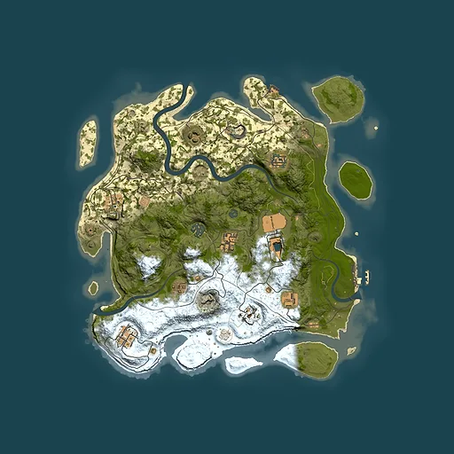 Rust map seed 1337, 3800x3800m top-down preview