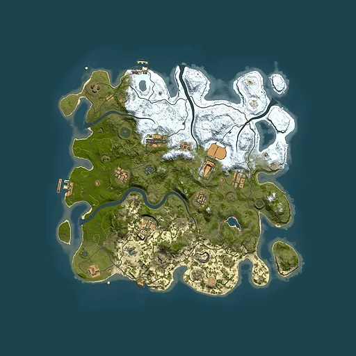 Rust map seed 466022931, 4000x4000m top-down preview