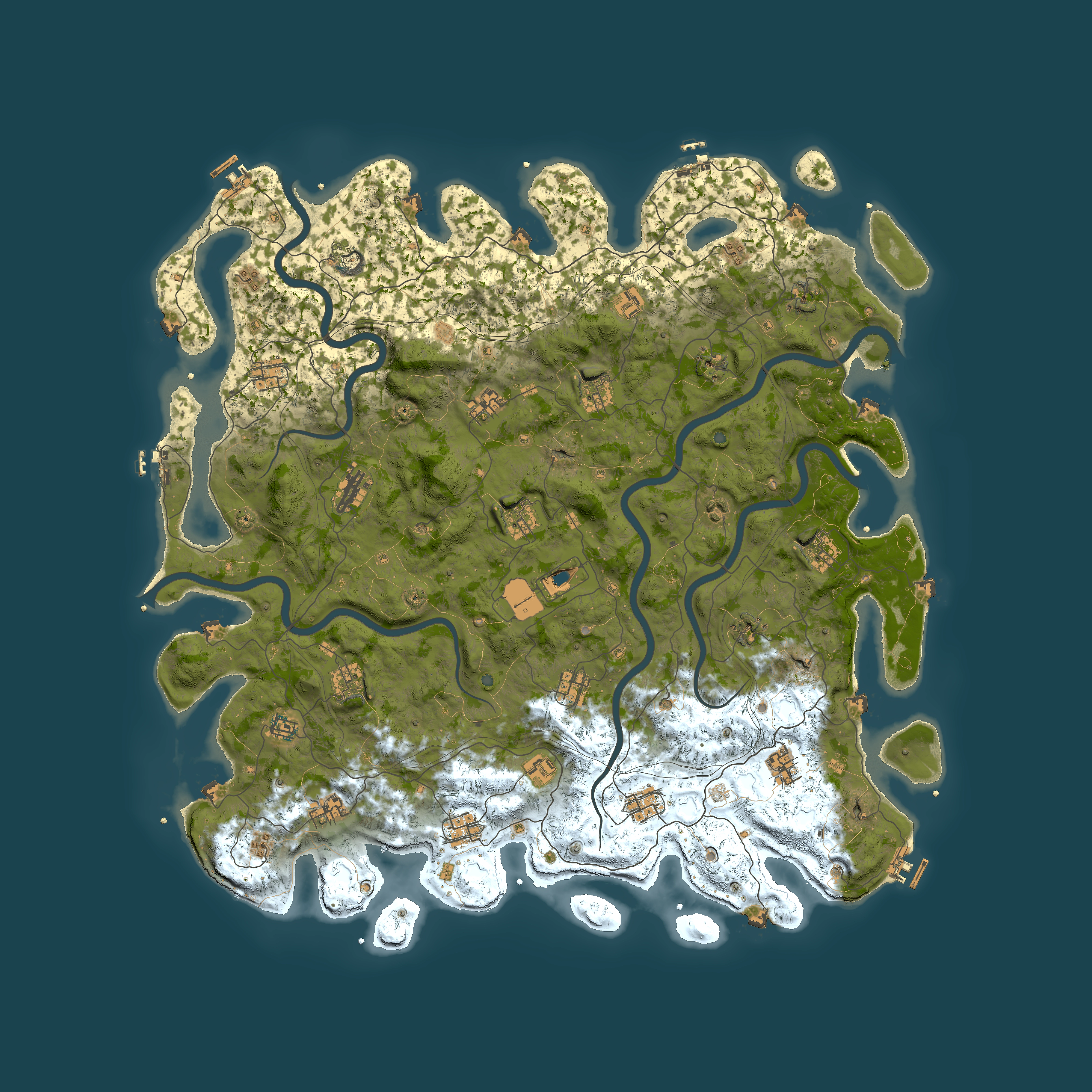 Full top-down render of Rust map seed 2109855088, 5499x5499m
