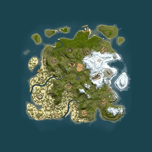 Rust map seed 1337, 3800x3800m top-down preview