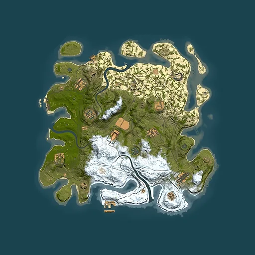 Rust map seed 1337, 3800x3800m top-down preview