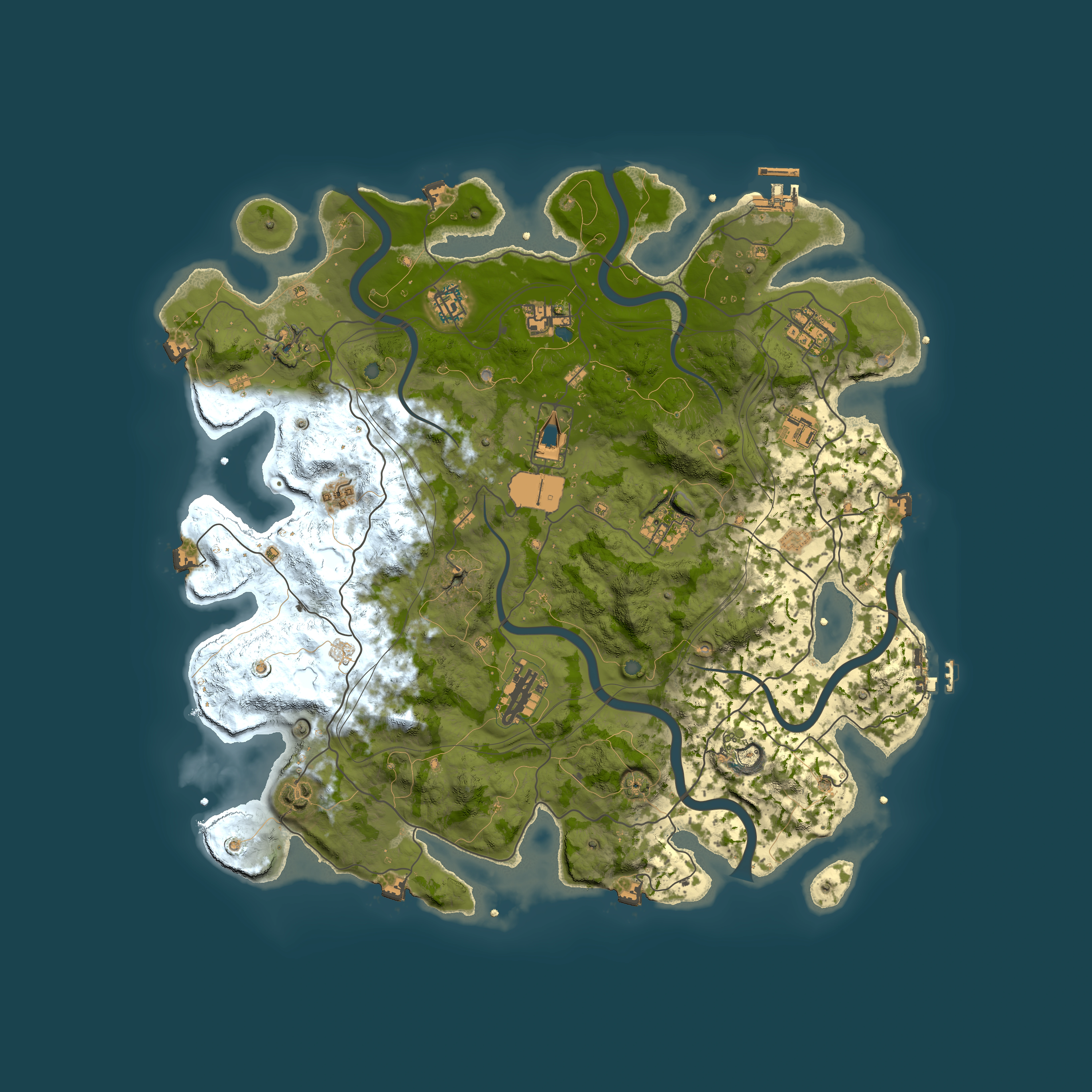 Full top-down render of Rust map seed 2076878569, 4199x4199m