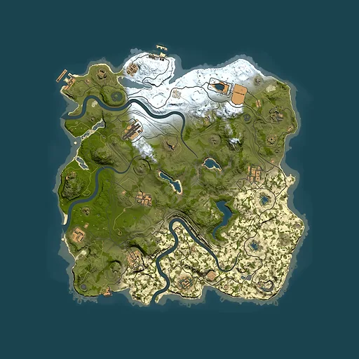 Rust map seed 88544258, 3750x3750m top-down preview