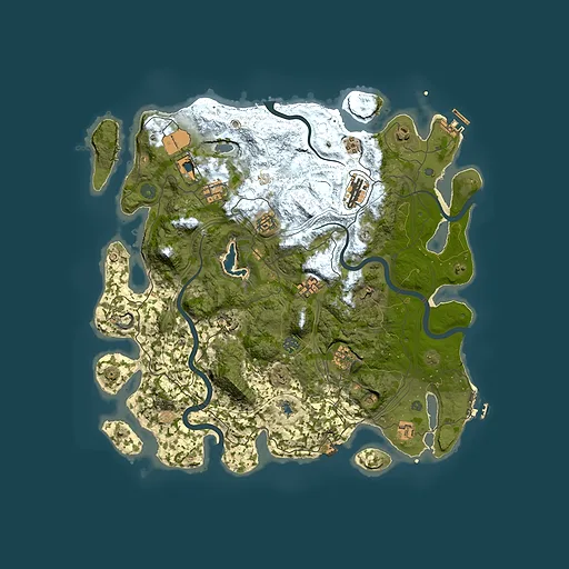 Rust map seed 1337, 4250x4250m top-down preview