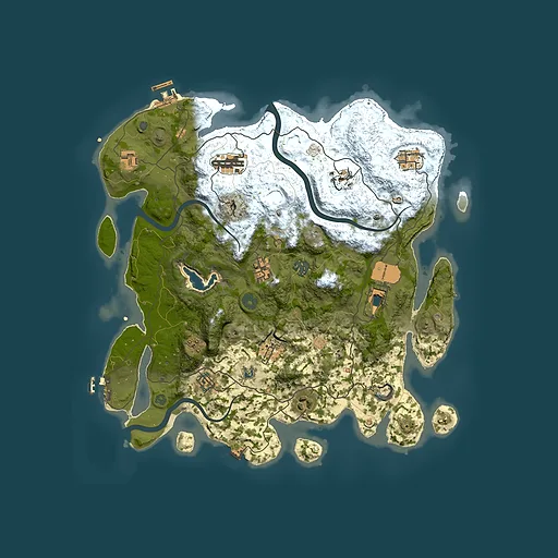 Rust map seed 902067580, 4000x4000m top-down preview