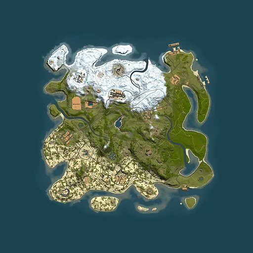 Rust map seed 532770966, 3800x3800m top-down preview
