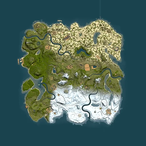 Rust map seed 1945, 4250x4250m top-down preview