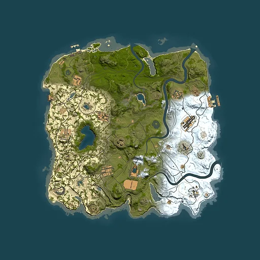 Rust map seed 1322562303, 3750x3750m top-down preview