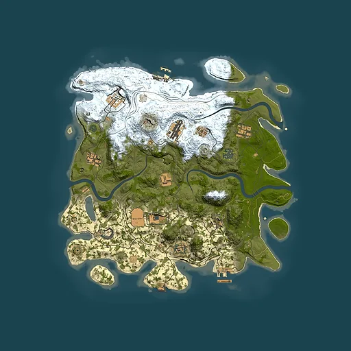 Rust map seed 1337, 3800x3800m top-down preview