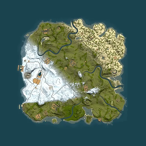 Rust map seed 2503, 4250x4250m top-down preview