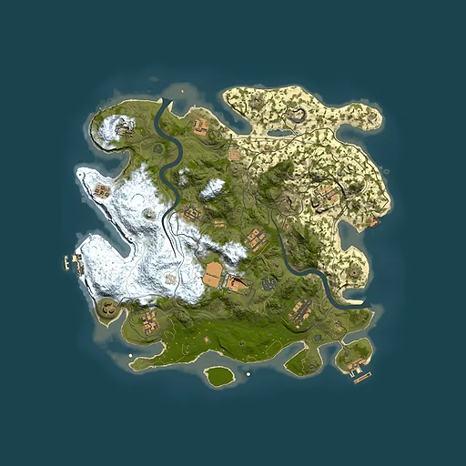 Rust map seed 1337, 3800x3800m top-down preview