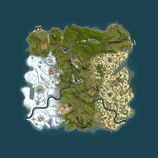 Rust map seed 1969761073, 4000x4000m top-down preview