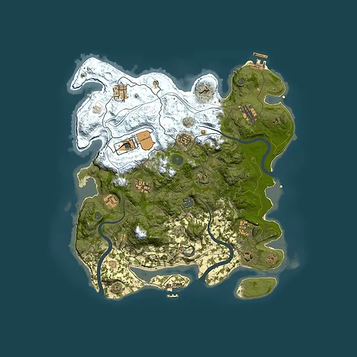 Rust map seed 1337, 3800x3800m top-down preview