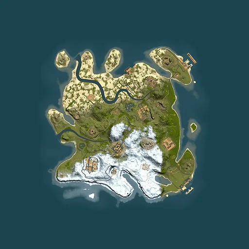 Rust map seed 1435568967, 3000x3000m top-down preview