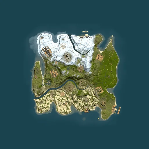 Rust map seed 1955120301, 3000x3000m top-down preview
