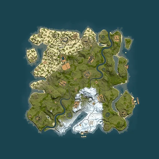 Rust map seed 1337, 3800x3800m top-down preview