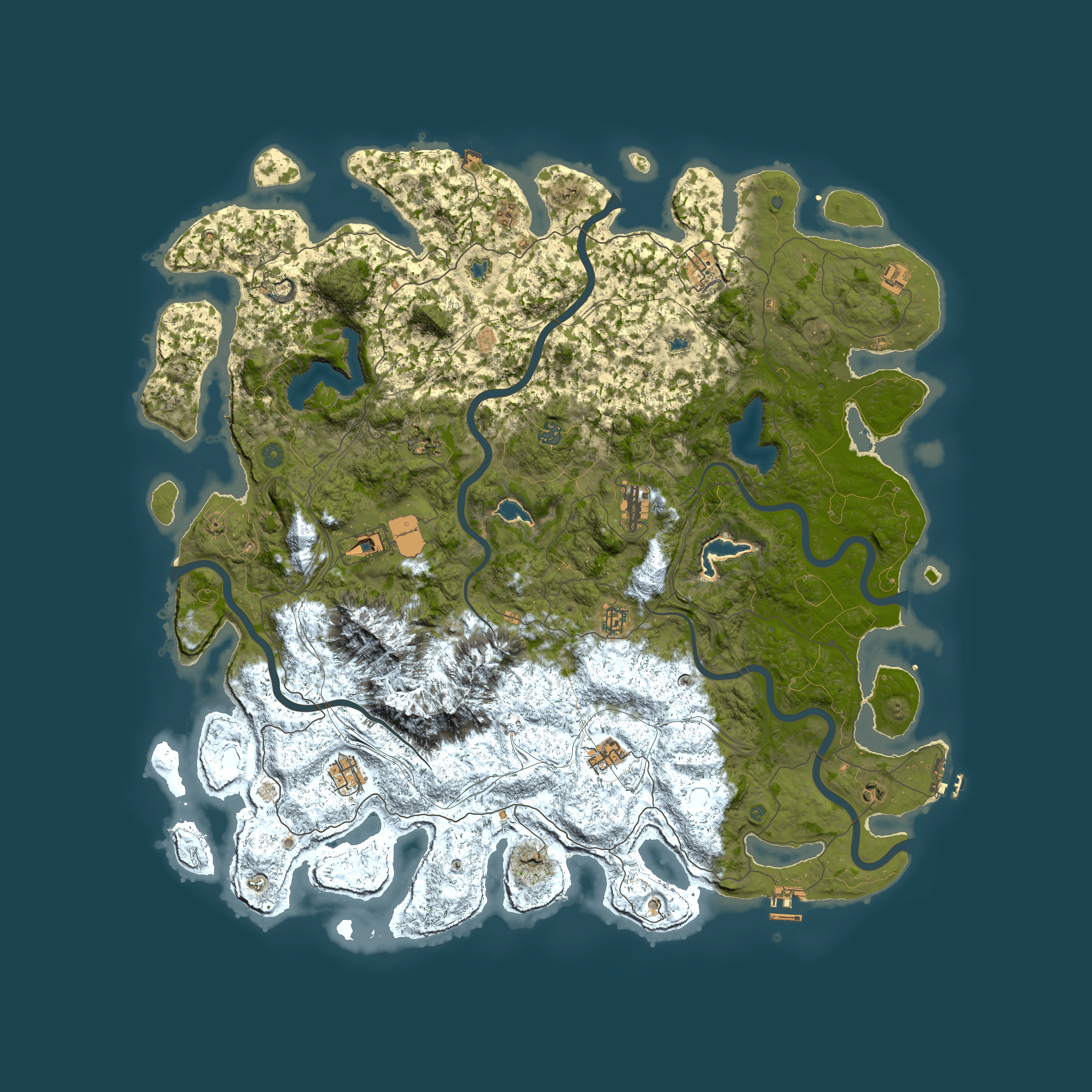 Full top-down render of Rust map seed 809650182, 5500x5500m