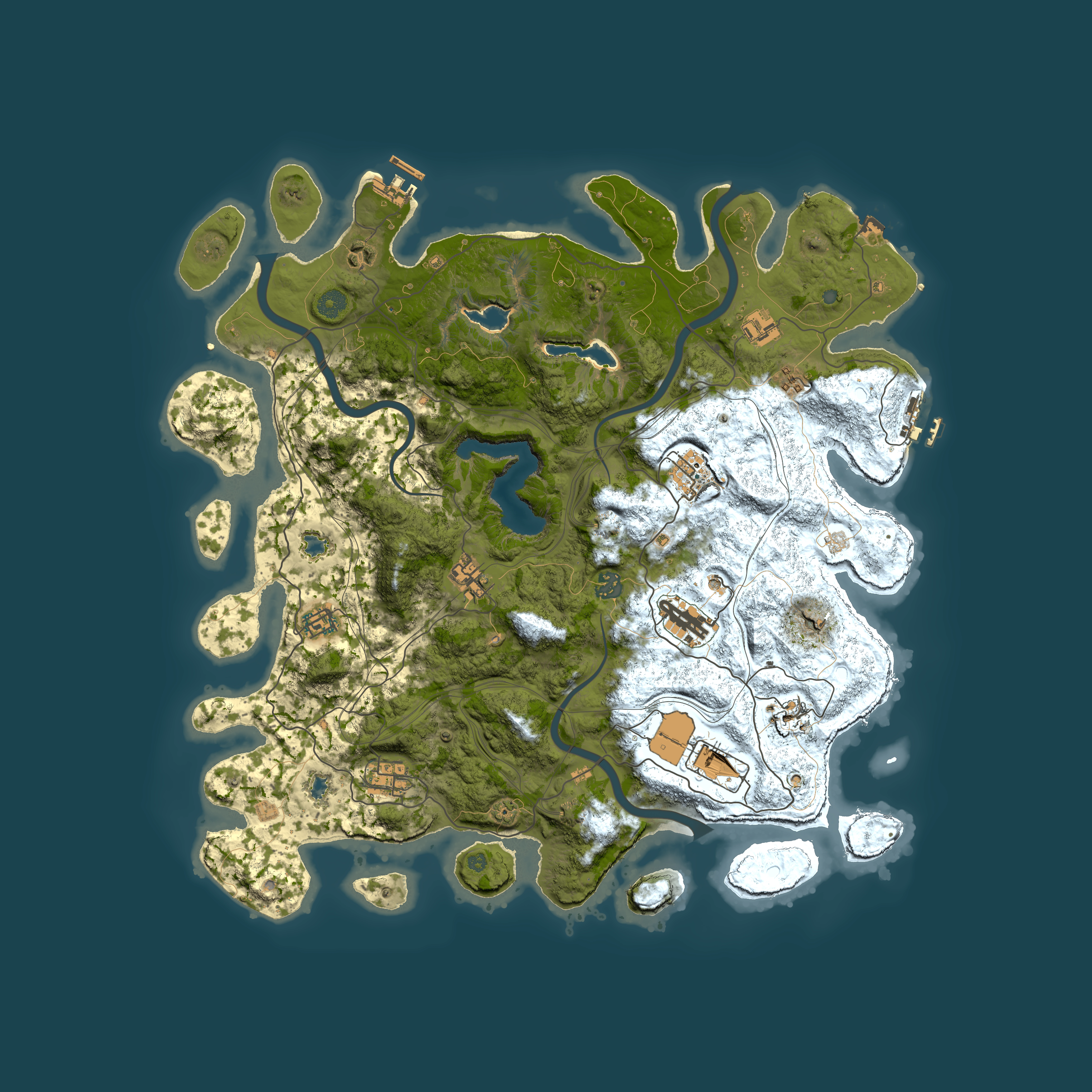 Full top-down render of Rust map seed 742725602, 4500x4500m