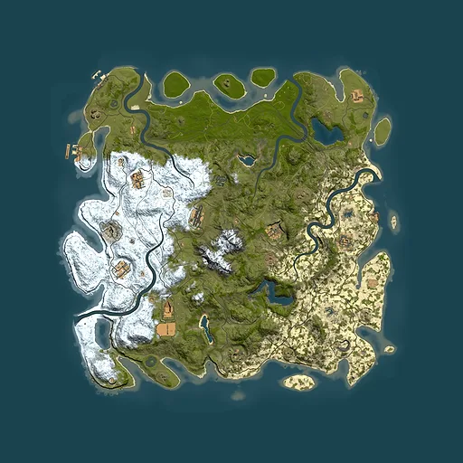 Rust map seed 1582929120, 5000x5000m top-down preview