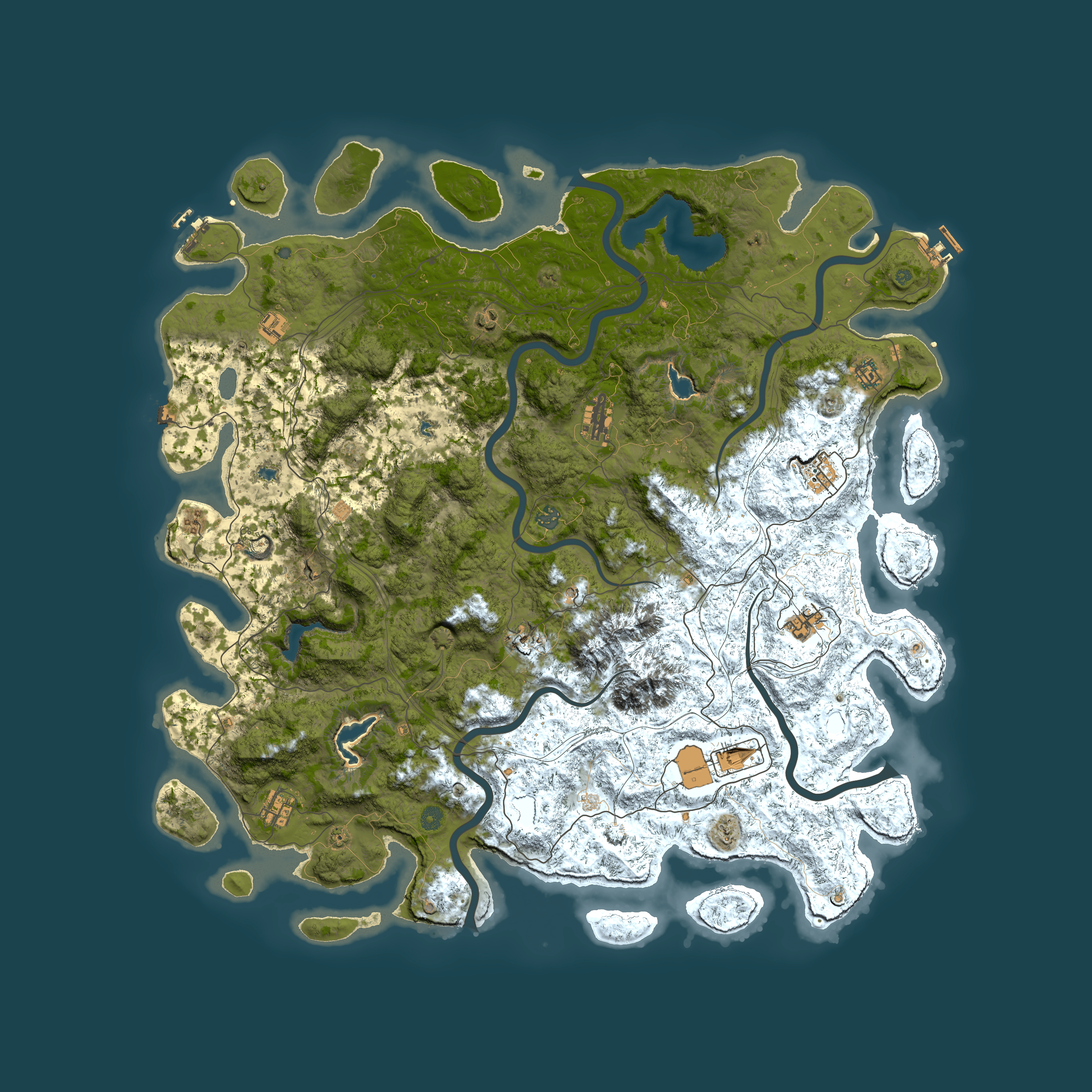 Full top-down render of Rust map seed 2005252211, 5500x5500m