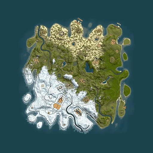 Rust map seed 150157006, 4500x4500m top-down preview