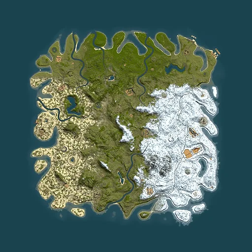 Rust map seed 54329753, 6000x6000m top-down preview