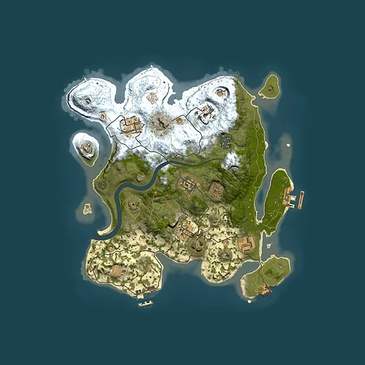 Rust map seed 2124652844, 3000x3000m top-down preview