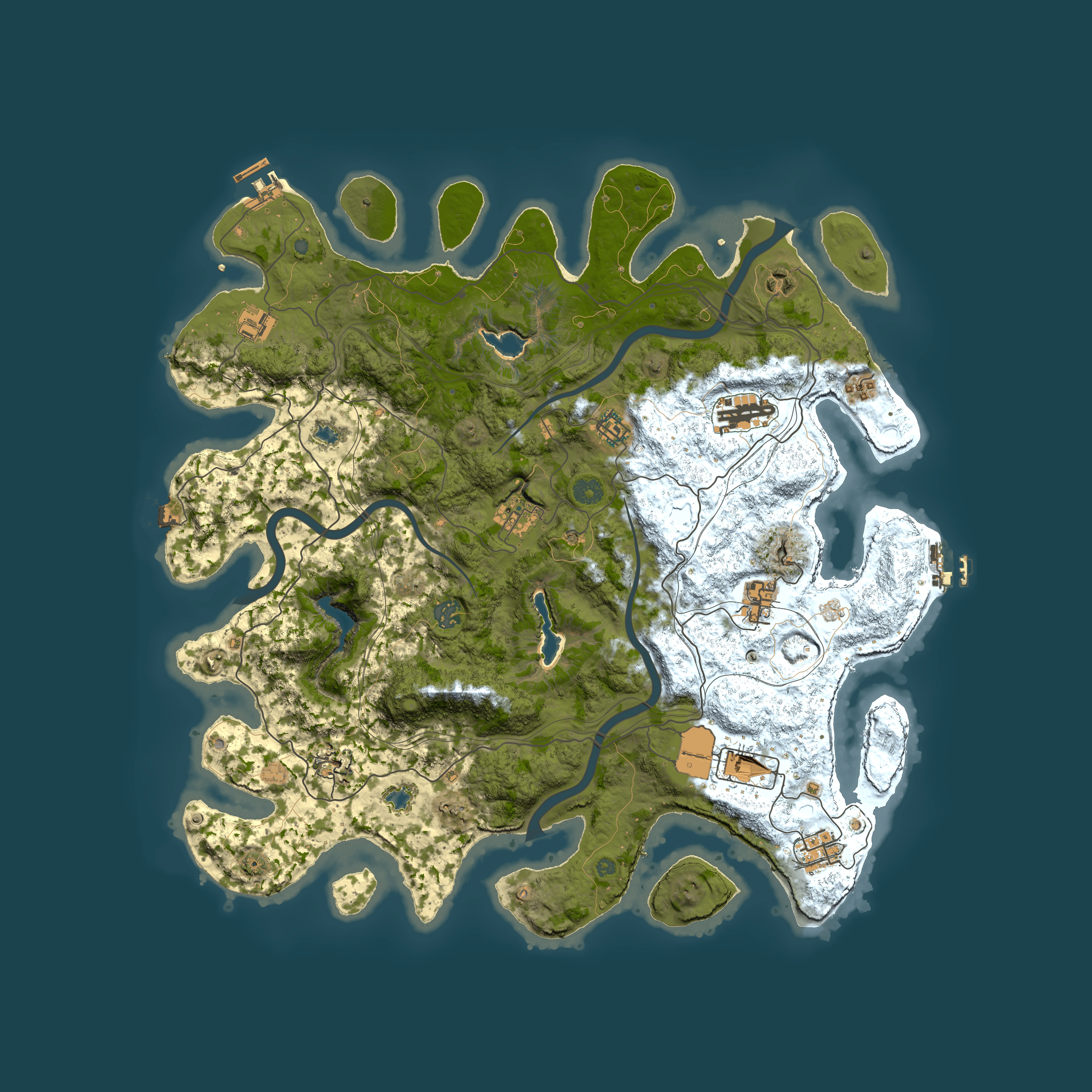 Full top-down render of Rust map seed 555411188, 4500x4500m
