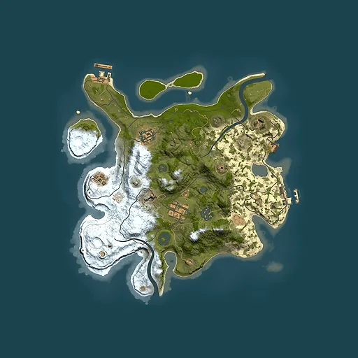 Rust map seed 2109414934, 3000x3000m top-down preview