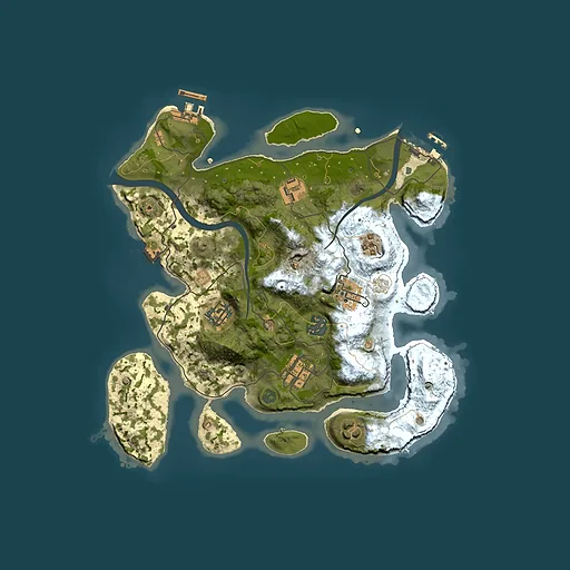 Rust map seed 611276342, 3000x3000m top-down preview