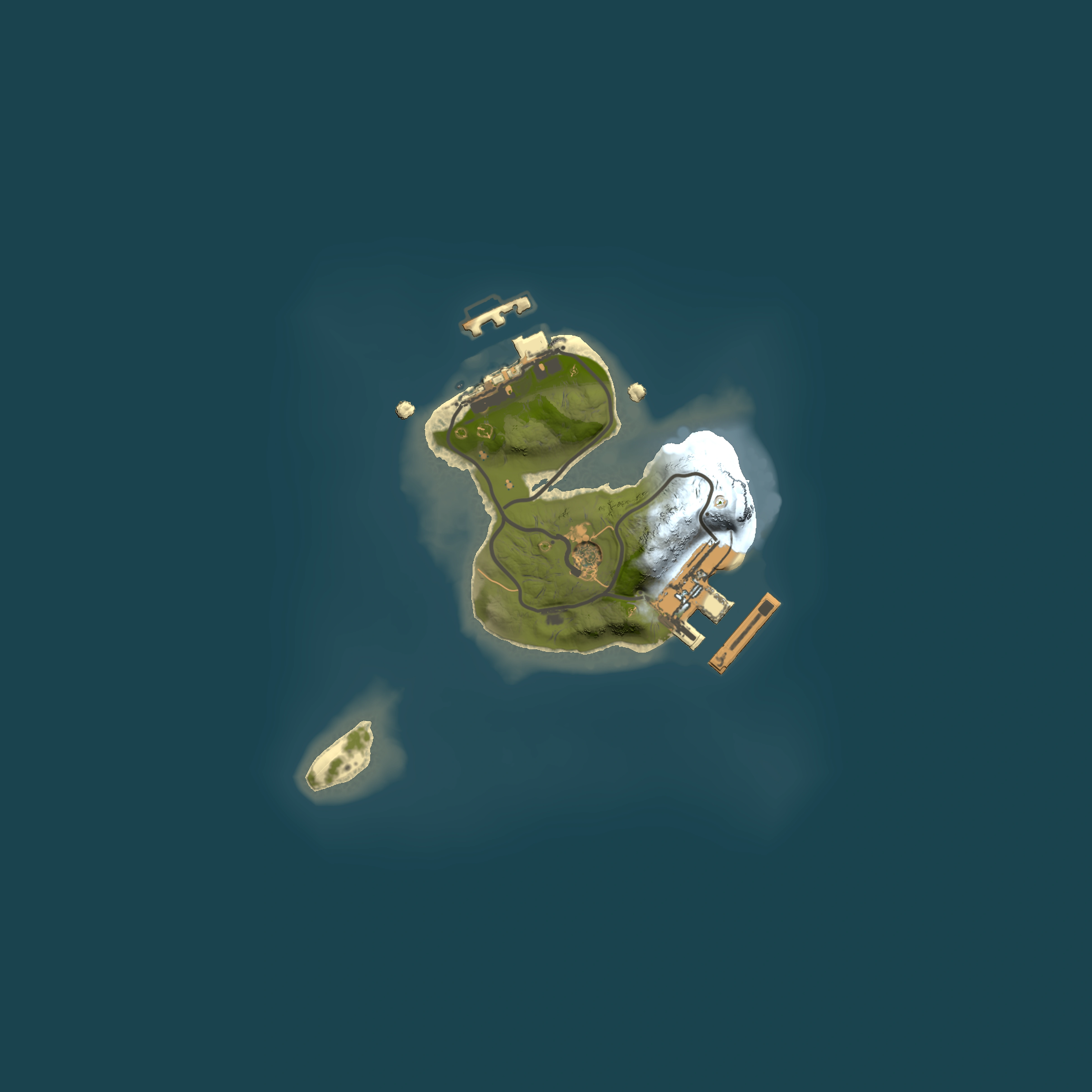 Full top-down render of Rust map seed 168972427, 1500x1500m