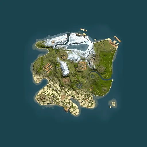 Rust map seed 221919558, 2500x2500m top-down preview
