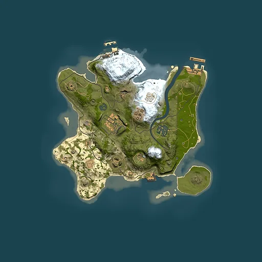 Rust map seed 588279988, 2500x2500m top-down preview