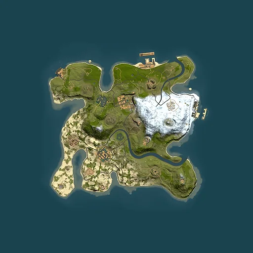 Rust map seed 622216295, 2500x2500m top-down preview