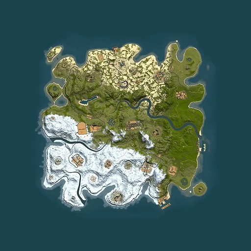 Rust map seed 474584975, 4000x4000m top-down preview