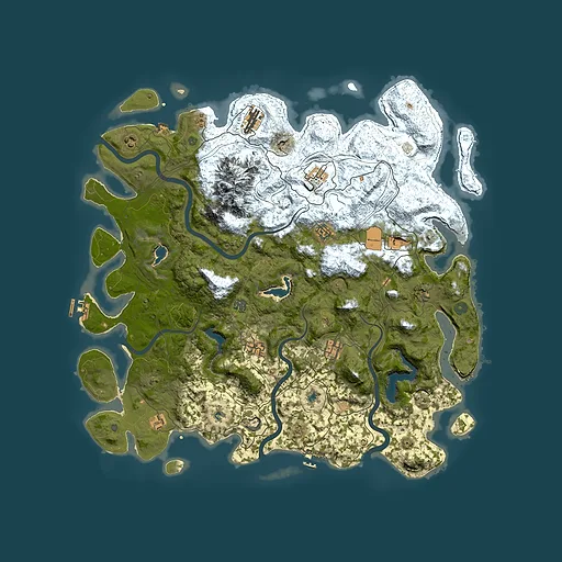 Rust map seed 1565105541, 5000x5000m top-down preview