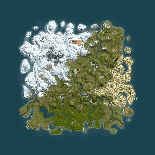Rust map seed 828023757, 5500x5500m top-down preview