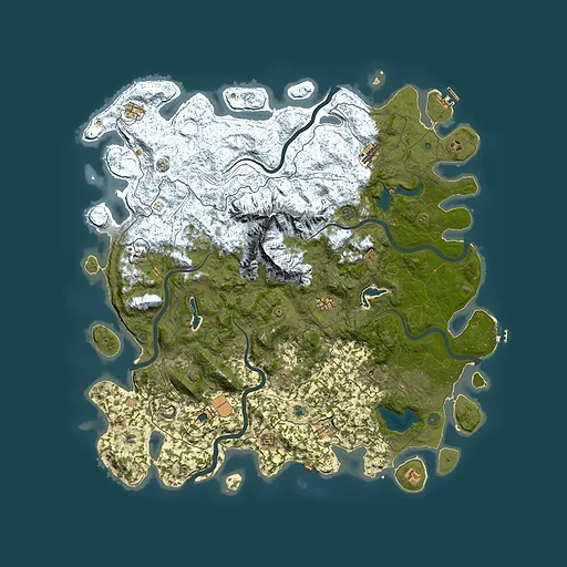 Rust map seed 719890981, 5500x5500m top-down preview