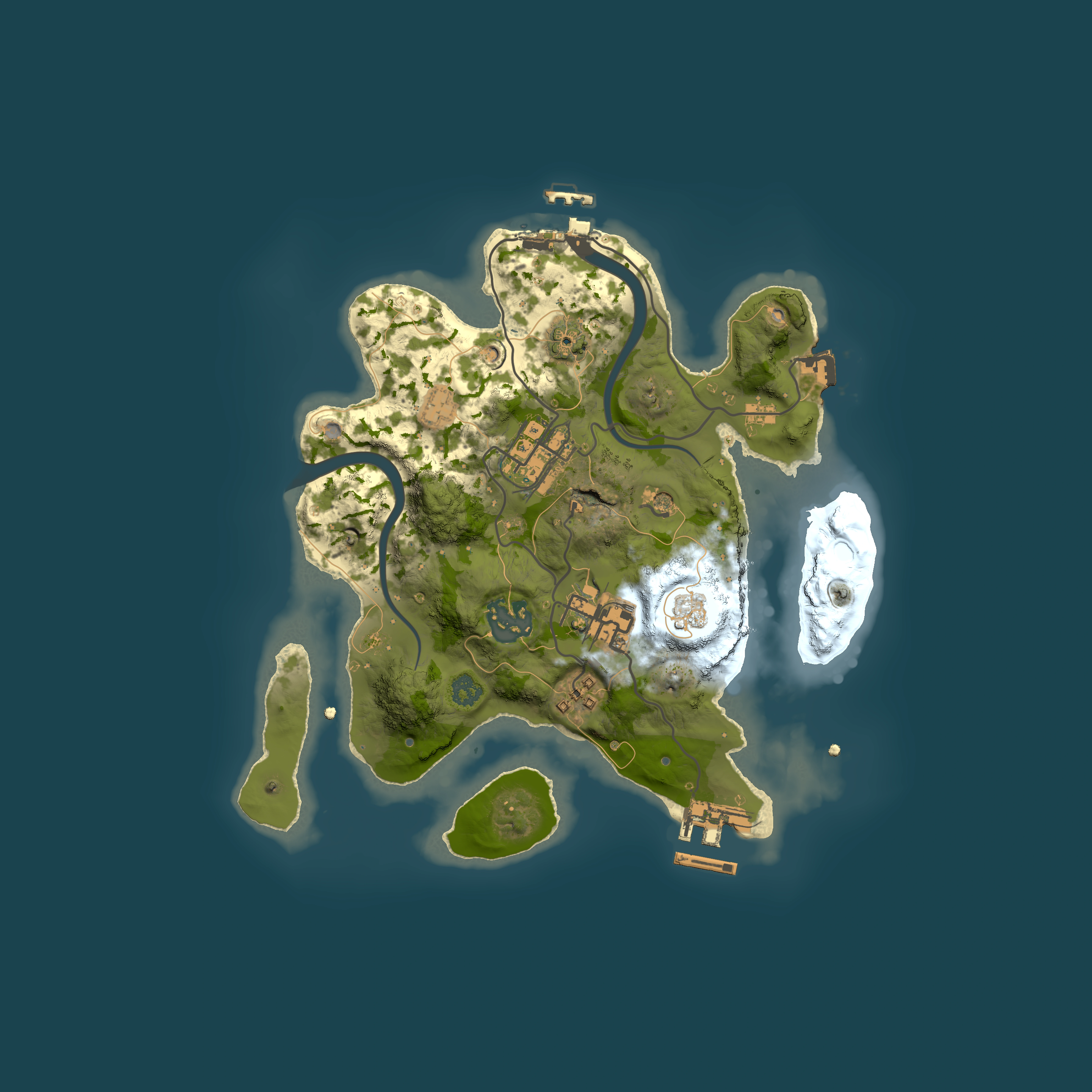 Full top-down render of Rust map seed 1479585996, 2500x2500m