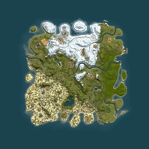 Rust map seed 719593511, 4500x4500m top-down preview