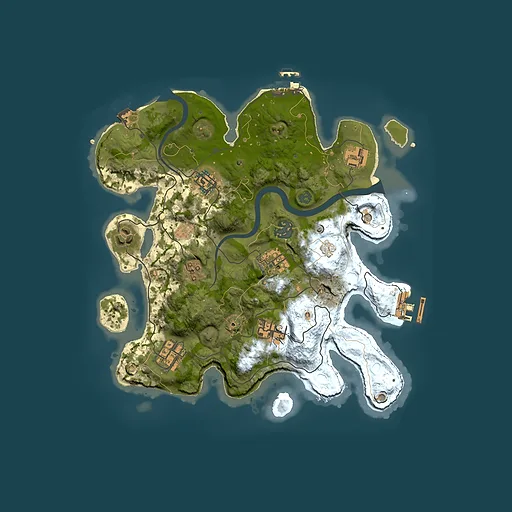 Rust map seed 66290334, 3000x3000m top-down preview