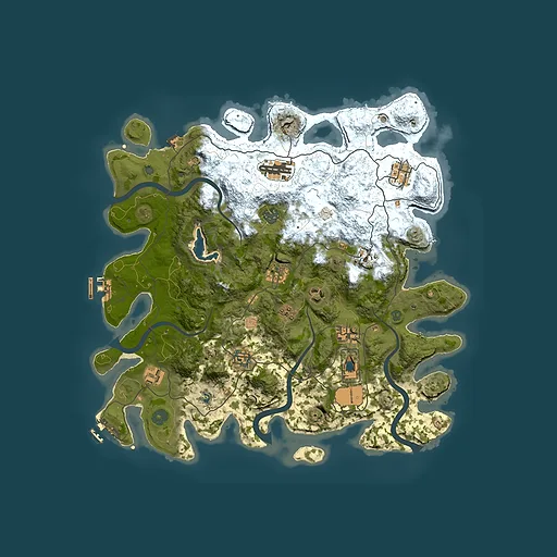 Rust map seed 1539946226, 4000x4000m top-down preview