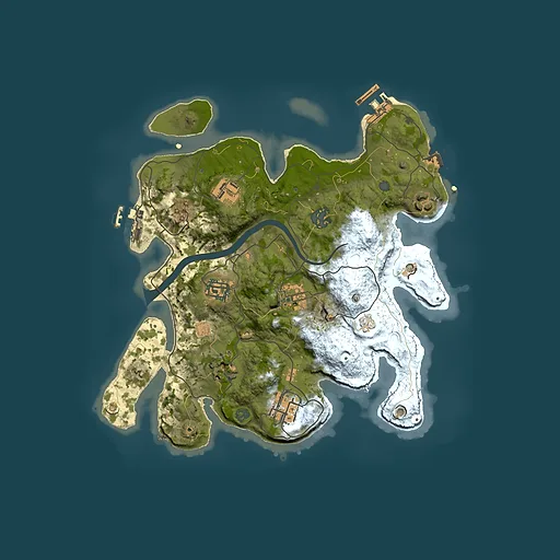 Rust map seed 775195144, 3000x3000m top-down preview